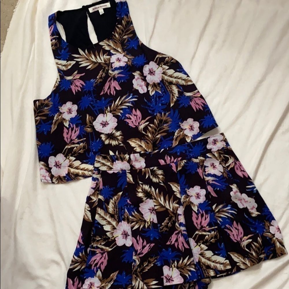 Jealous Tomato tropical floral two piece set